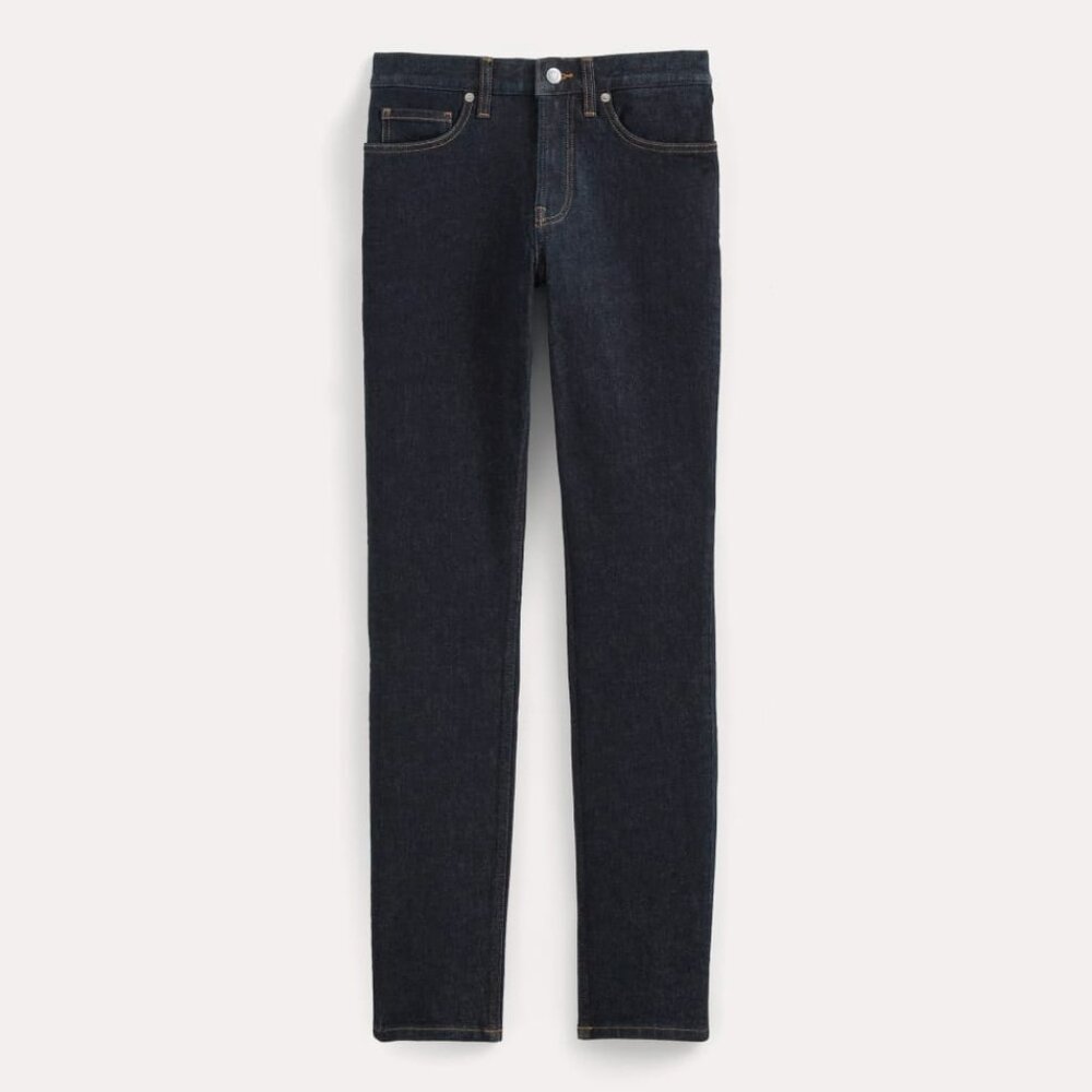 Everlane Men's Slim 4-Way Stretch Organic Jean | Uniform in Dark Indigo